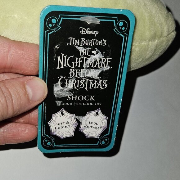 Disney Nightmare Before Christmas Shock Round Dog Toy Squeaker NEVER USED w/TAG - Picture 5 of 7